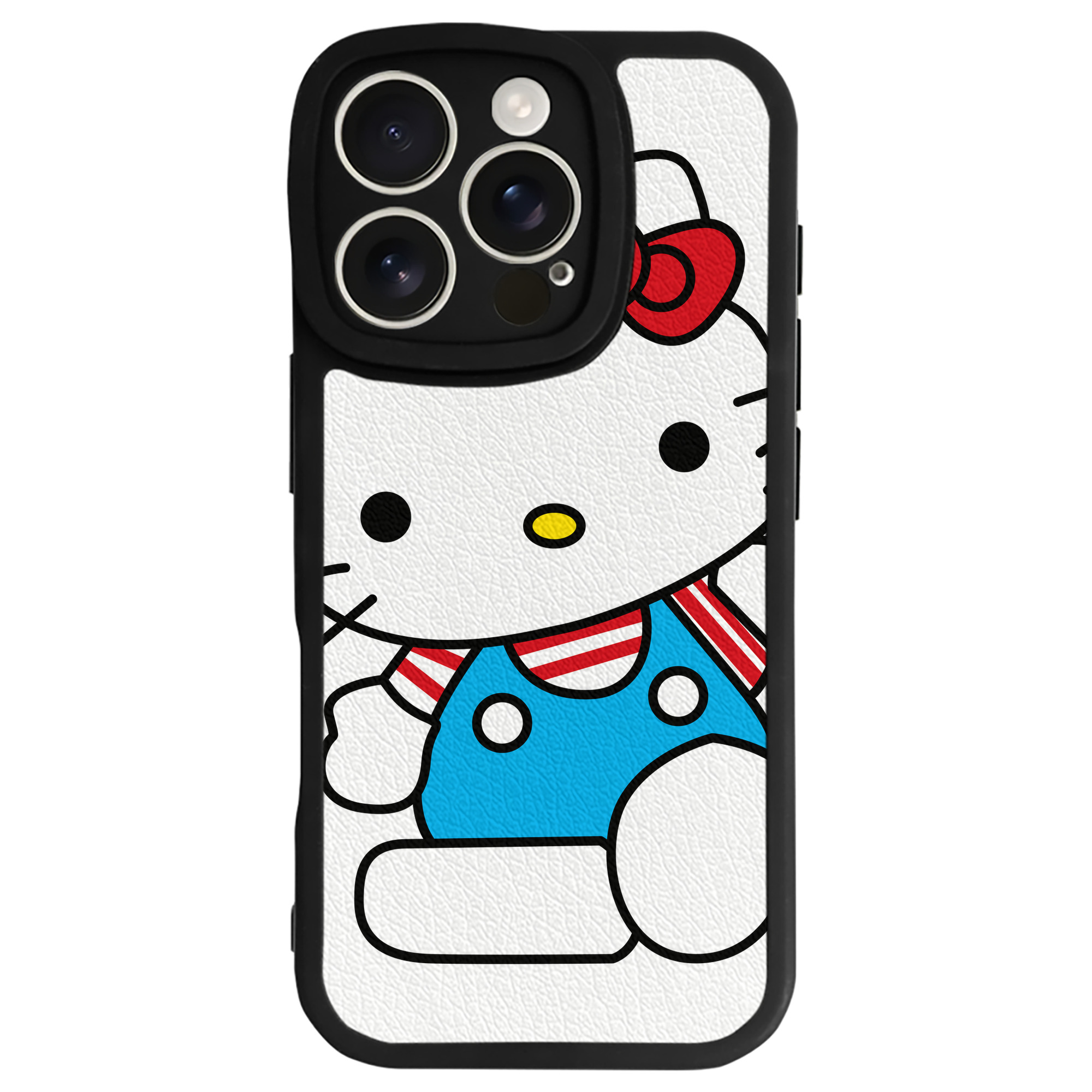 （画像用） Hello Kitty ハローキティ 【iPhone 16シリーズ対応】シリコンスマホケース（レザー調） 材質：シリコン